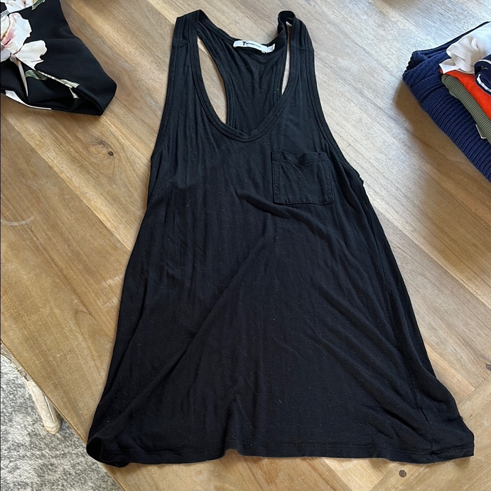 Alexander Wang Black Sleeveless Relaxed Tank Top